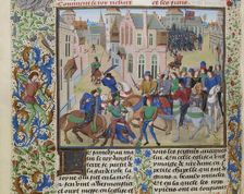 The Death of Wat Tyler, ca 1470-1475. Creator: Liédet, Loyset (1420-1479)