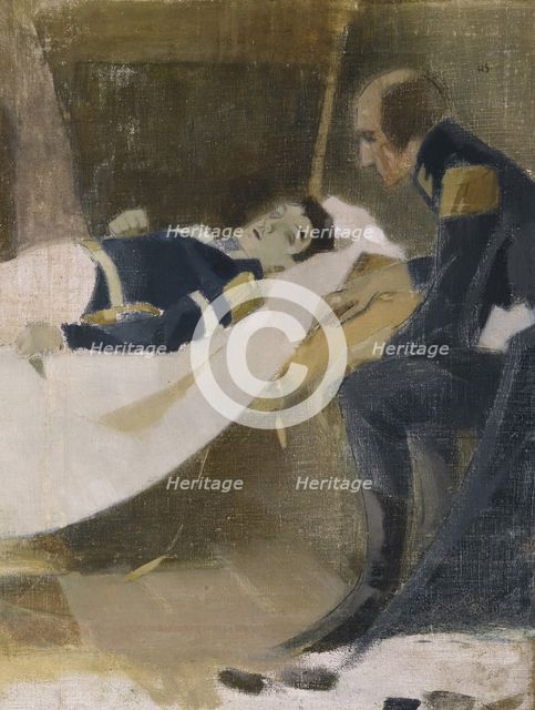 The death of Wilhelm von Schwerin, 1927. Artist: Schjerfbeck, Helene (1862-1946)