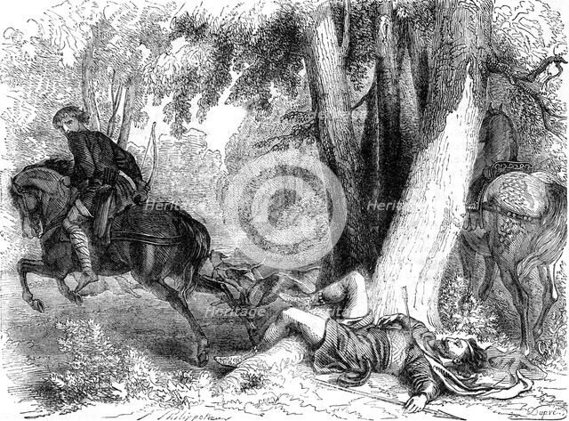 The death of William Rufus, 1100. Artist: Dupre