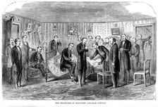 The Death-bed of President Abraham Lincoln 1865, (1872)