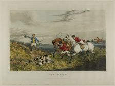 The Death, from Fox Hunting, 1828. Creator: Charles Bentley