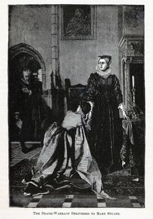The Death Warrant Delivered To Mary Stuart, 1882. Artist: Anonymous