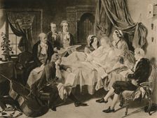 The Deathbed of Mozart 1910. Creator: Henry Nelson O'Neil