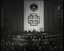 The Debating Chamber of the Parliament Building in Vienna During the German Nazi Annexation..., 1938 Creator: British Pathe Ltd