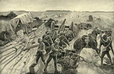 The Débâcle: On the Track on a Fleeing Command 1901. Creator: HC Seppings Wright