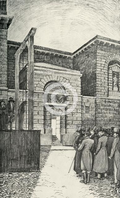 'The Debtor's Door, Newgate Prison, London, in 1821', (1938). Artist: Unknown.