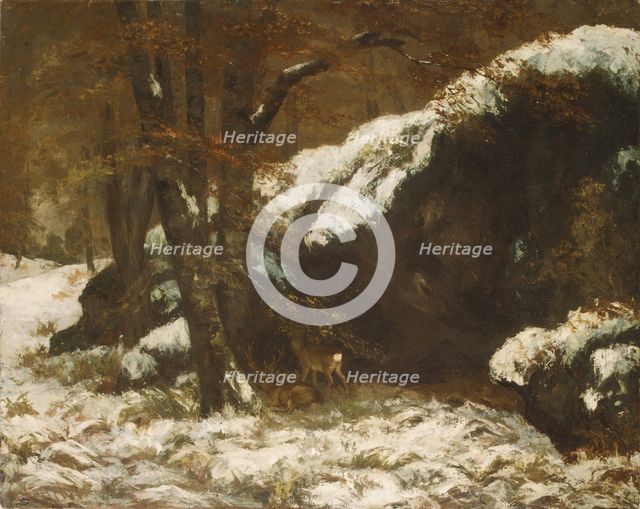 The Deer, ca. 1865. Creator: Gustave Courbet.