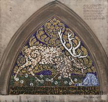 The deer at the source, 1901. Creator: Alfred Roller