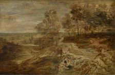 The Deer Hunt, c1630s. Creator: Peter Paul Rubens