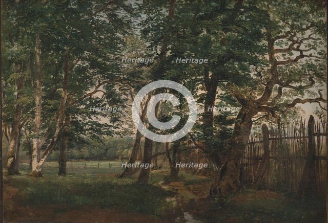 The Deer Park North of Copenhagen, 1844. Creator: Dankvart Dreyer.