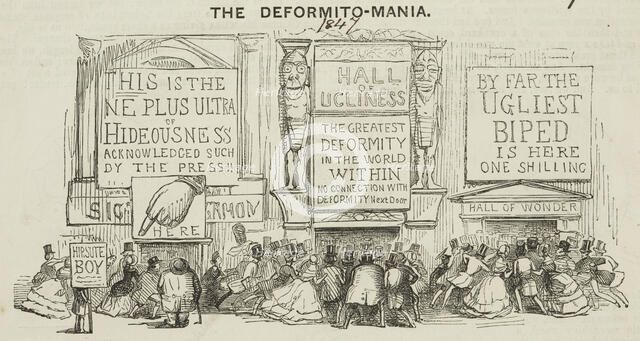 The Deformito-Mania, 1847.  Creator: Unknown.