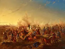 The Defeat at Caracal on 28 May 1854, Mid of the 19th cen.. Creator: Bachmann-Hohmann; B. (active ca 1840-1866)