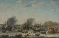 The Defeat of the Spanish at Gibraltar by a Dutch Fleet under the Command of Admiral Jacob van Heems Creator: Adam Willaerts