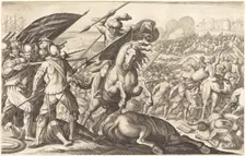 The Defeat of the Turkish Cavalry, c. 1614. Creator: Jacques Callot