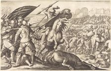 The Defeat of the Turkish Cavalry, c. 1614. Creator: Jacques Callot