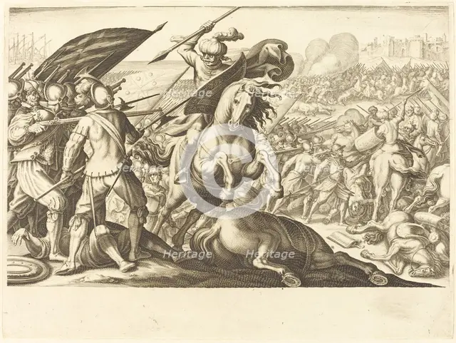 The Defeat of the Turkish Cavalry, c. 1614. Creator: Jacques Callot.