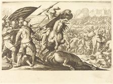 The Defeat of the Turkish Cavalry, c. 1614. Creator: Jacques Callot
