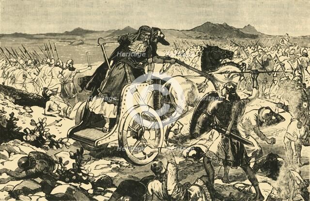 'The Defeat of Adonizedeck', 1890.   Creator: Unknown.