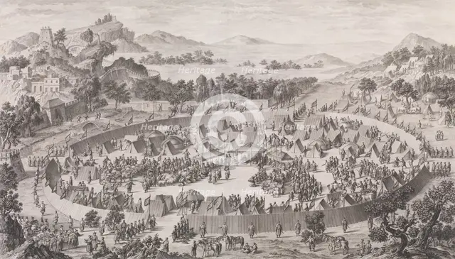The Defeat of Chief Uš-Turfan and his City, 1774. Creator: Pierre Philippe Choffard.