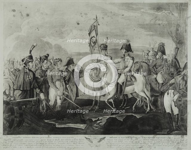 The Defeat of Marshal Victor near Borisov in November 1812, 1814. Artist: Cardelli, Salvatore (active 1800s)