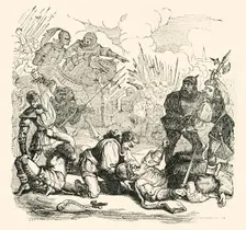 The Defeat of Narvaez 1849. Creator: Unknown