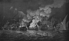 The Defence of Gibraltar c1785. Artist: Thomas Luny