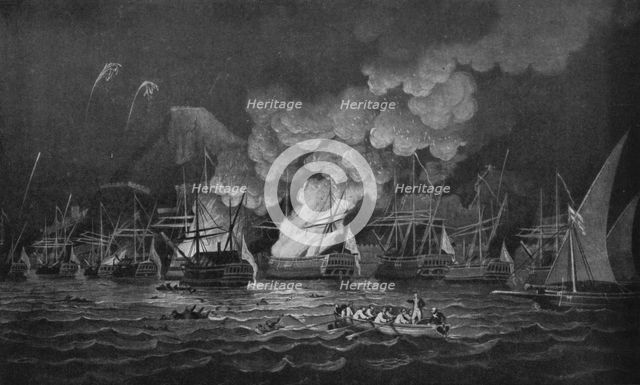 'The Defence of Gibraltar', c1785. Artist: Thomas Luny.