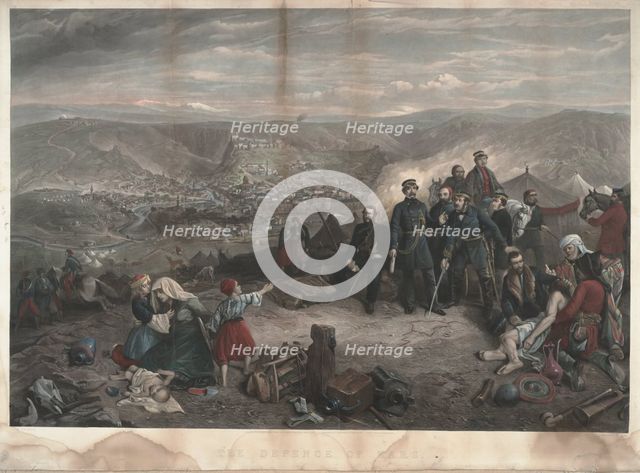 The defence of Kars. Artist: Simpson, William (1832-1898)