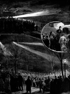 The Defence of London: the Great Night March of the Guards and Volunteers, 1898. Creator: Unknown