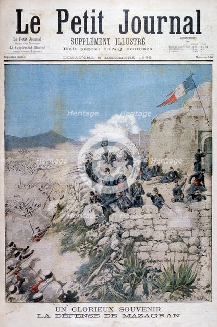 The defence of Mazagran, Algeria, 1896. Artist: Henri Meyer