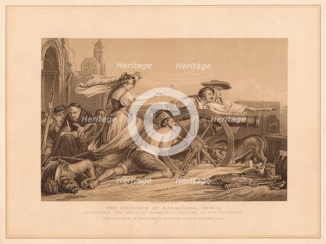 'The Defence of Saragoosa, 1808-9', (1878). Artist: William Home Lizars.