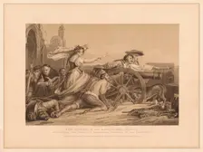 The Defence of Saragoosa, 1808-9 (1878). Artist: William Home Lizars
