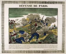 The Defence of Paris, 1814, (19th century)