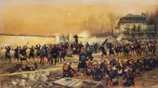 The Defense of Champigny, 1879. Creator: Jean Baptiste Edouard Detaille