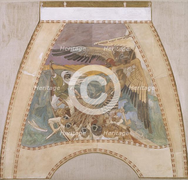 The Defense of the Sampo, c. 1900. Artist: Gallen-Kallela, Akseli (1865-1931)