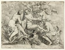 The Deification of Aeneas by Nymphs and Cupids, c. 1645. Creator: Daniel van den Dyck