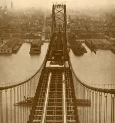 The Delaware River Suspension Bridge c1930. Creator: Unknown
