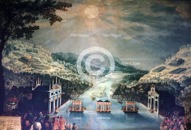 The deliveries (Pheasants Islands), oil referring to the Peace of the Pyrenees, agreement signed …