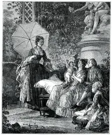 The Delight Of Motherhood, (1885).Artist: Moreau