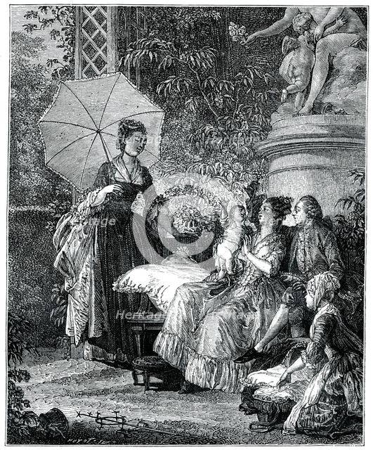 The Delight Of Motherhood, (1885).Artist: Moreau