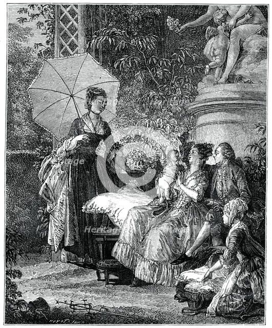 The Delight Of Motherhood, (1885).Artist: Moreau