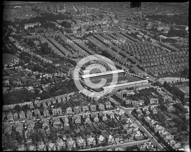 The Dell Football Ground and environs, Southampton, Hampshire, c1930s. Creator: Arthur William Hobart.