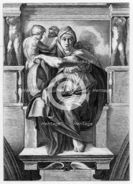 'The Delphic Sibyl', 1509 (1870). Artist: Trichon Monvoisin