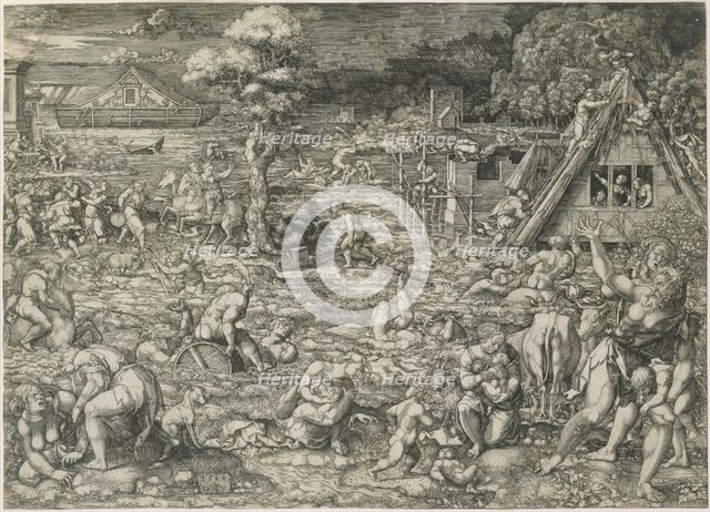The Deluge, 1544. Creator: Dirck Vellert.