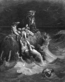 The Deluge 1866. Artist: Gustave Doré