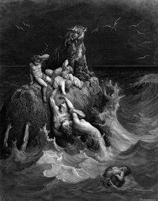 The Deluge, 1866. Creator: Doré, Gustave (1832-1883)