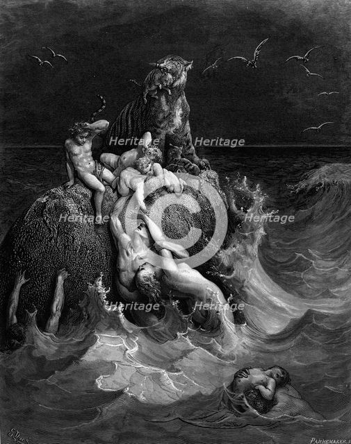 The Deluge, 1866.  Creator: Doré, Gustave (1832-1883).