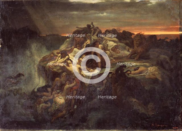 The Deluge, 1869. Artist: Vereshchagin, Vasili Petrovich (1835-1909)