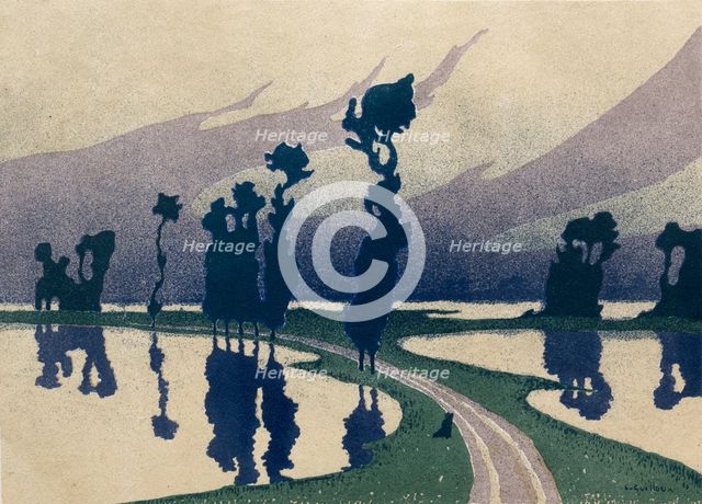The Deluge, 1893. Creator: Charles Guilloux (French, 1866-1946); L'Estampe Originale (blindstamp lower right).