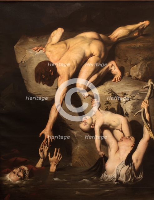 The Deluge. Artist: Court, Joseph-Désiré (1797-1865)